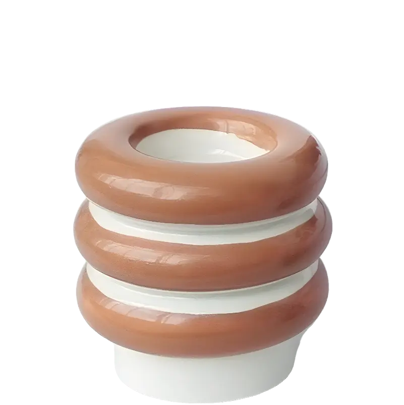 Green-Life handpainted ceramic tealight holder GF25CH936 designed for craft-focused collections and small-batch private label programs.