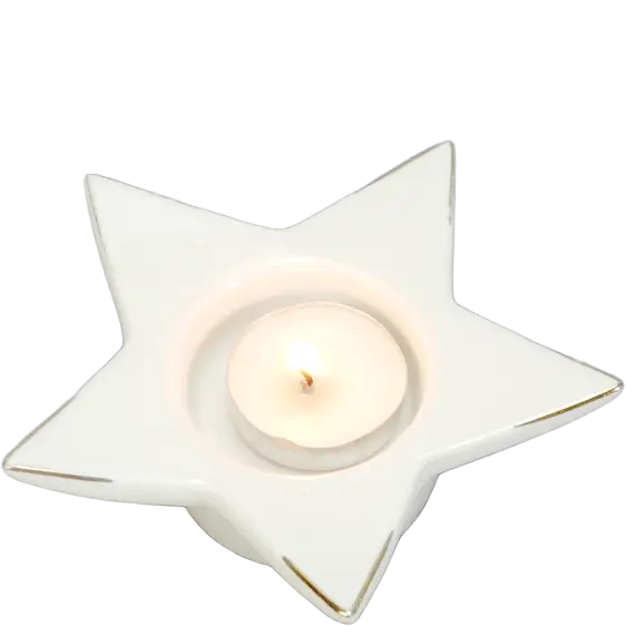 Green-Life ceramic tealight holder GF53227JC26 with holiday themes, supporting fast seasonal updates and promotional candle assortments.
