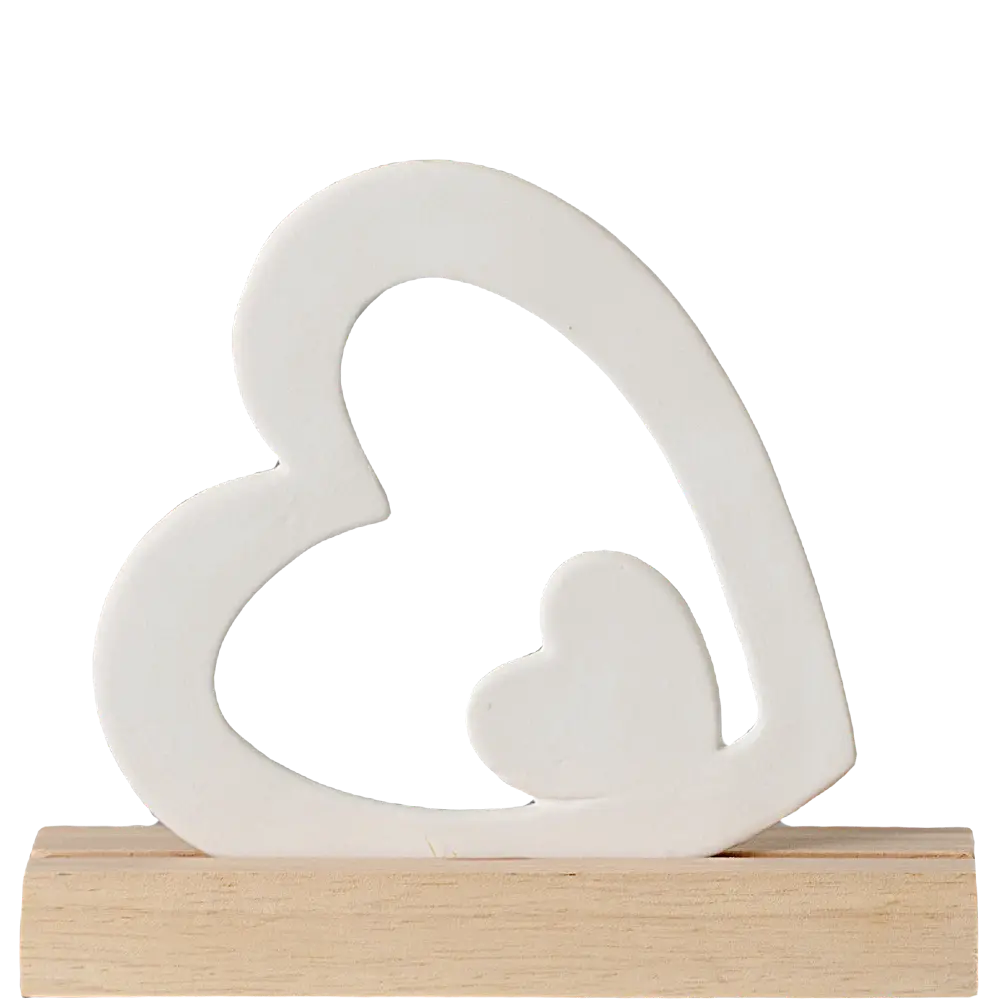Green-Life ceramic tealight holder GF684A1507 with wood base, offering warm material contrast for lifestyle and natural candle collections.