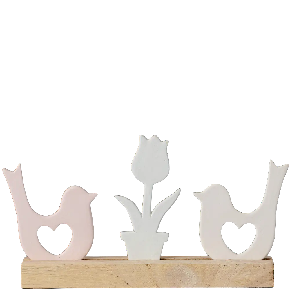 Green-Life ceramic tealight holder GF684A1519 with wood base, offering warm material contrast for lifestyle and natural candle collections.