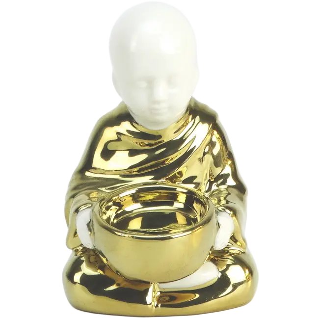 Green-Life ceramic tealight holder GF7080C101 with religion and faith theme, suitable for spiritual and cultural candle product lines.
