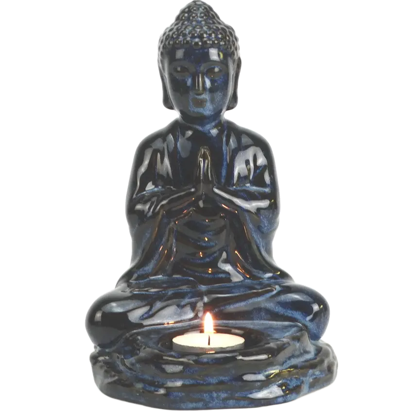 Green-Life ceramic tealight holder GF7200C101 with religion and faith theme, suitable for spiritual and cultural candle product lines.