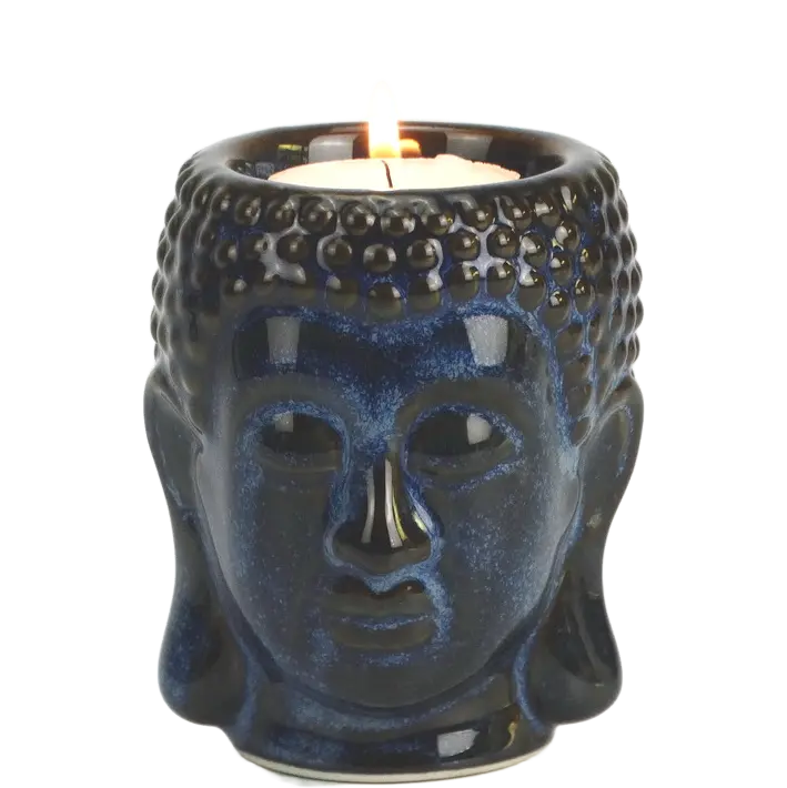 Green-Life ceramic tealight holder GF72522C101 with religion and faith theme, suitable for spiritual and cultural candle product lines.