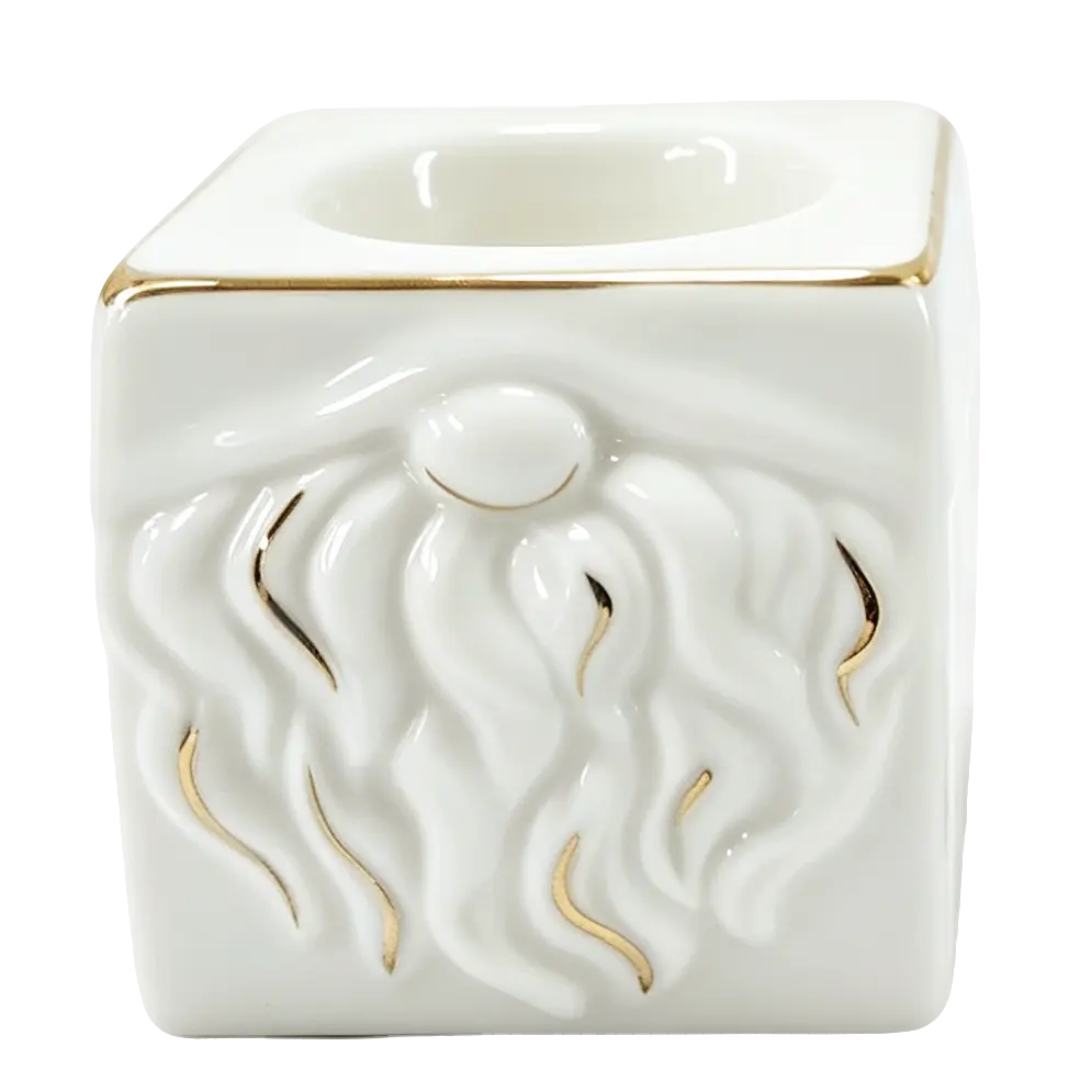 Green-Life ceramic tealight holder GF75118C26 with holiday themes, supporting fast seasonal updates and promotional candle assortments.
