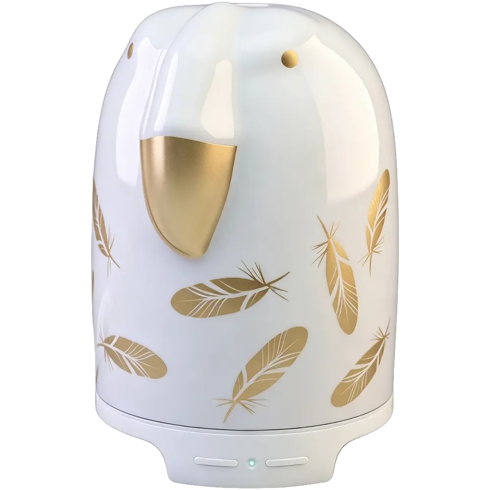 Green-Life ceramic ultrasonic diffuser GL24EA607 with animal themed styling, ideal for home decor brands, aromatherapy wholesalers, and buyers looking for character driven diffuser designs.