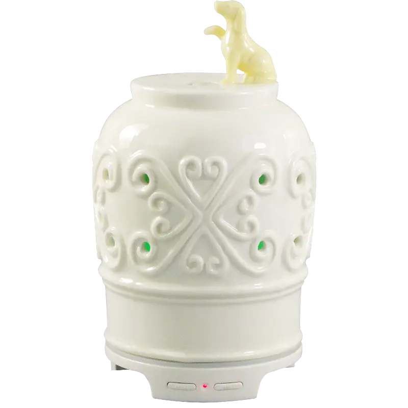 Green-Life ceramic ultrasonic diffuser GLE176147S with animal themed styling, ideal for home decor brands, aromatherapy wholesalers, and buyers looking for character driven diffuser designs.