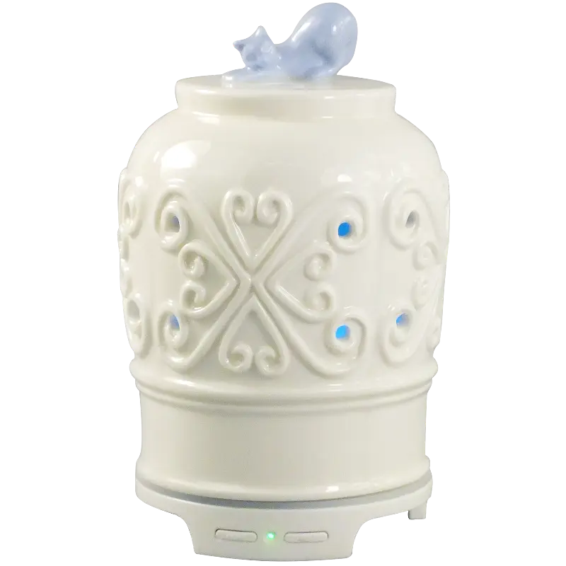 Green-Life ceramic ultrasonic diffuser GLE176400S with animal themed styling, ideal for home decor brands, aromatherapy wholesalers, and buyers looking for character driven diffuser designs.