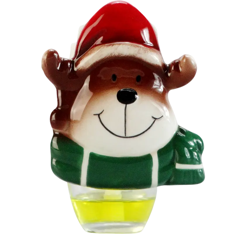 Green-Life dolomite holiday themed plug-in air freshener GL24EP855 combining decorative ceramic craftsmanship with fragrance diffusion for festive scent collections.