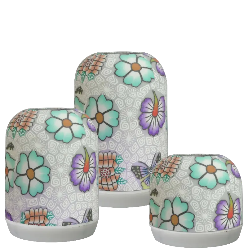 Green-Life fan diffuser GL26EF204C with handcrafted polymer clay decorative shell, designed for artistic fragrance products and customized retail aroma programs.