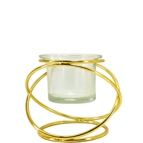 Green-Life glass votive holder designed for both tealight GF25CH722 and votive candles, ideal for gift sets and entry-level fragrance product lines.
