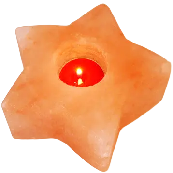 Green-Life Himalayan salt tealight holder GF25CH710 combining natural material and ambient glow, ideal for wellness-oriented candle collections.