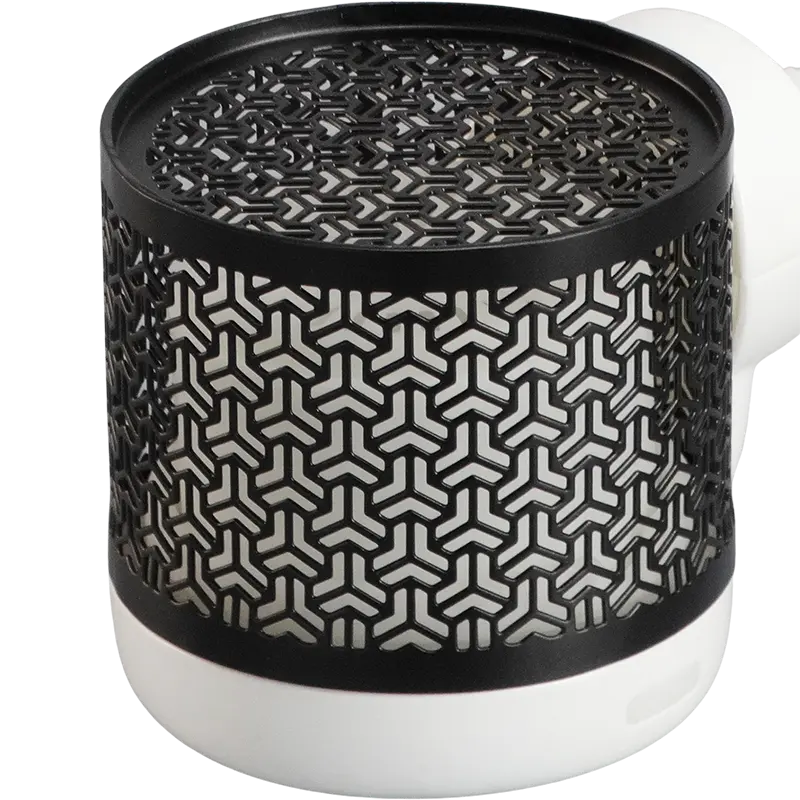Green-Life metal wall plug fan diffuser GL25EF1002 with decorative housing, developed for convenient fragrance diffusion in small spaces and private label aroma collections.