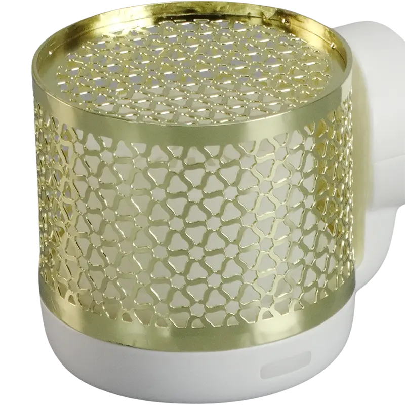 Green-Life metal wall plug fan diffuser GL25EF1015 with decorative housing, developed for convenient fragrance diffusion in small spaces and private label aroma collections.