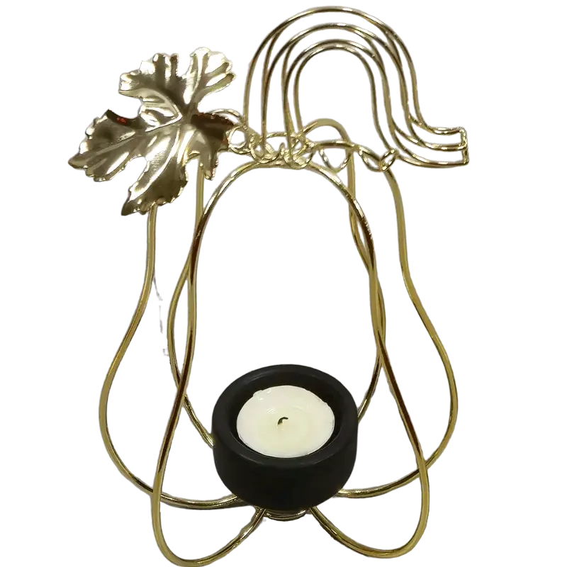 Green-Life metal tealight holder GF25CH1000 with seasonal themes, suitable for promotional campaigns and festive candle product development.