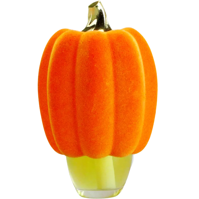 Green-Life plug-in air freshener GL24EP478 with flocked surface ornament design creating soft texture decorative fragrance products for gift and novelty scent programs.