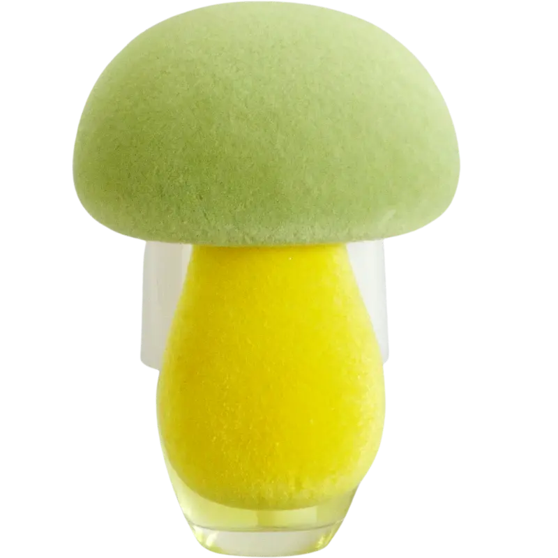 Green-Life plug-in air freshener GL24EP483 with flocked surface ornament design creating soft texture decorative fragrance products for gift and novelty scent programs.