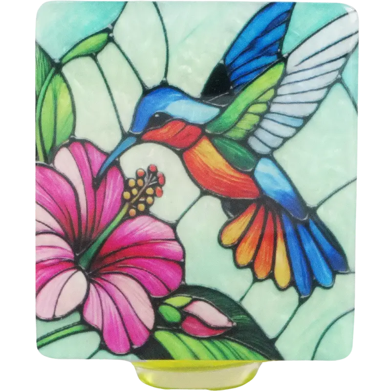 Green-Life plug-in air freshener GL25EP0948 featuring epoxy dome printed ornament panel, suitable for branded fragrance products and promotional scent programs.