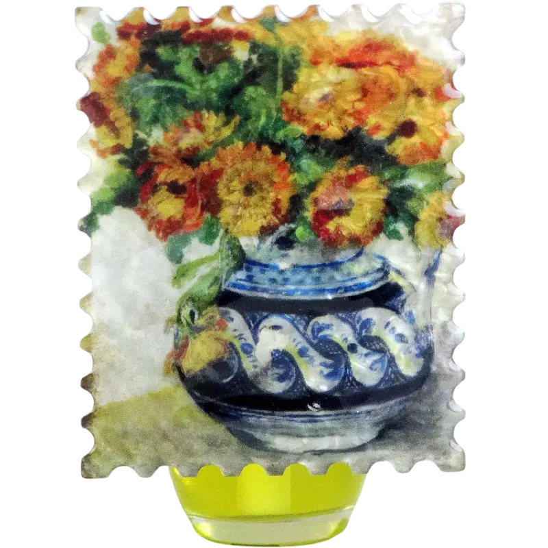 Green-Life plug-in air freshener GL25EP0952 featuring epoxy dome printed ornament panel, suitable for branded fragrance products and promotional scent programs.