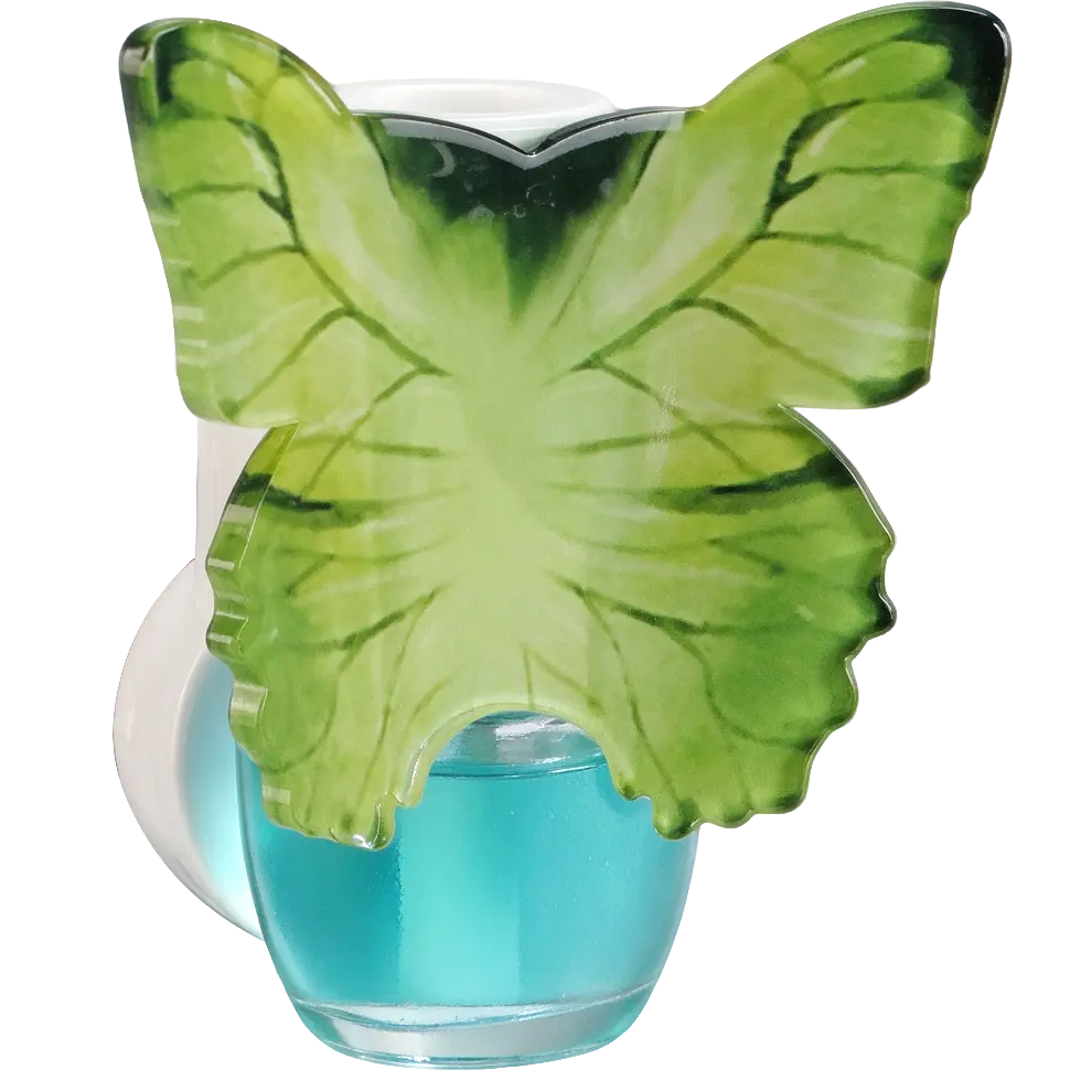 Green-Life plug-in air freshener GL25EP1031 featuring epoxy dome printed ornament panel, suitable for branded fragrance products and promotional scent programs.