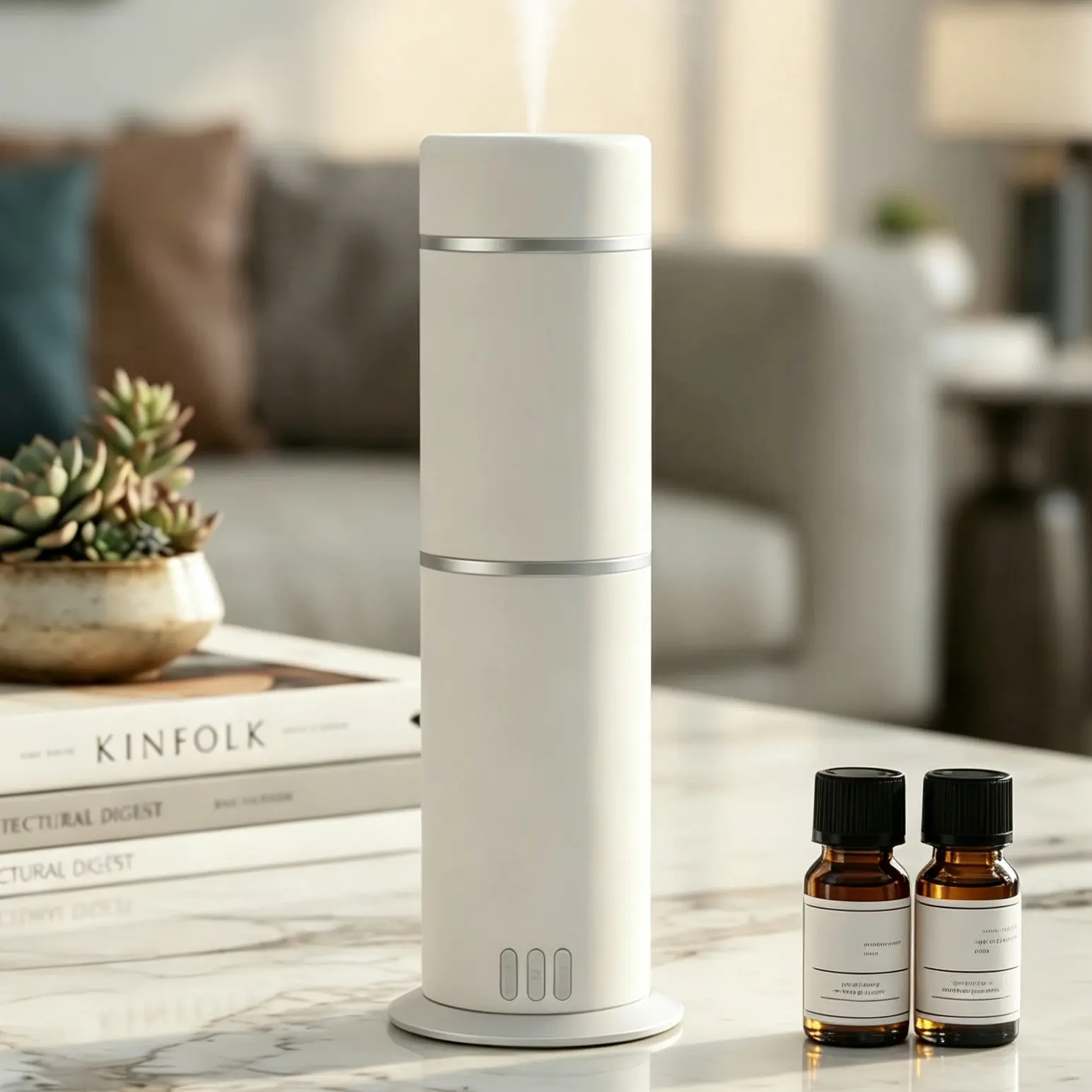Green-Life Commercial Desktop Scent Diffuser GF26EW002CE14 use advance cold air atomization technology designed for hotels, offices, spas, retail stores and other small to medium commercial spaces