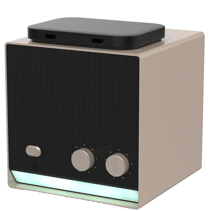 Green-Life Commercial Desktop Scent Diffuser GF26EW7064-1 use advance cold air atomization technology designed for hotels, offices, spas, retail stores and other small to medium commercial spaces