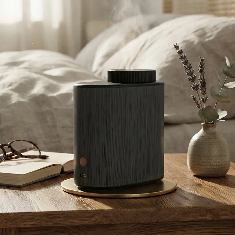 Green-Life Commercial Desktop Scent Diffuser GF26EW7075 use advance cold air atomization technology designed for hotels, offices, spas, retail stores and other small to medium commercial spaces