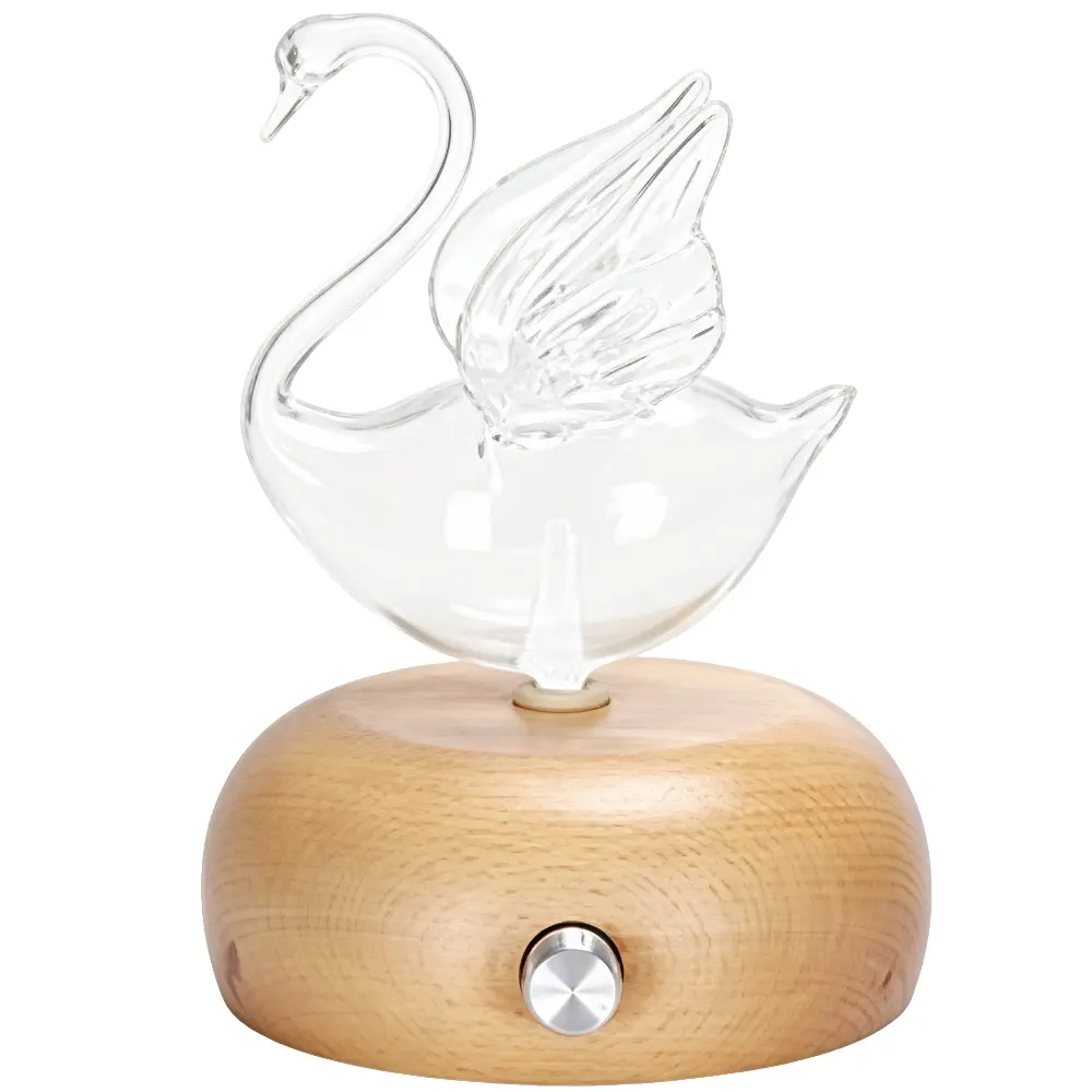 Green-Life glass nebulizing diffuser GF25EW21E27 with nature inspired accents, developed for fragrance brands and importers seeking fresh botanical design directions in nebulizing diffuser ranges.
