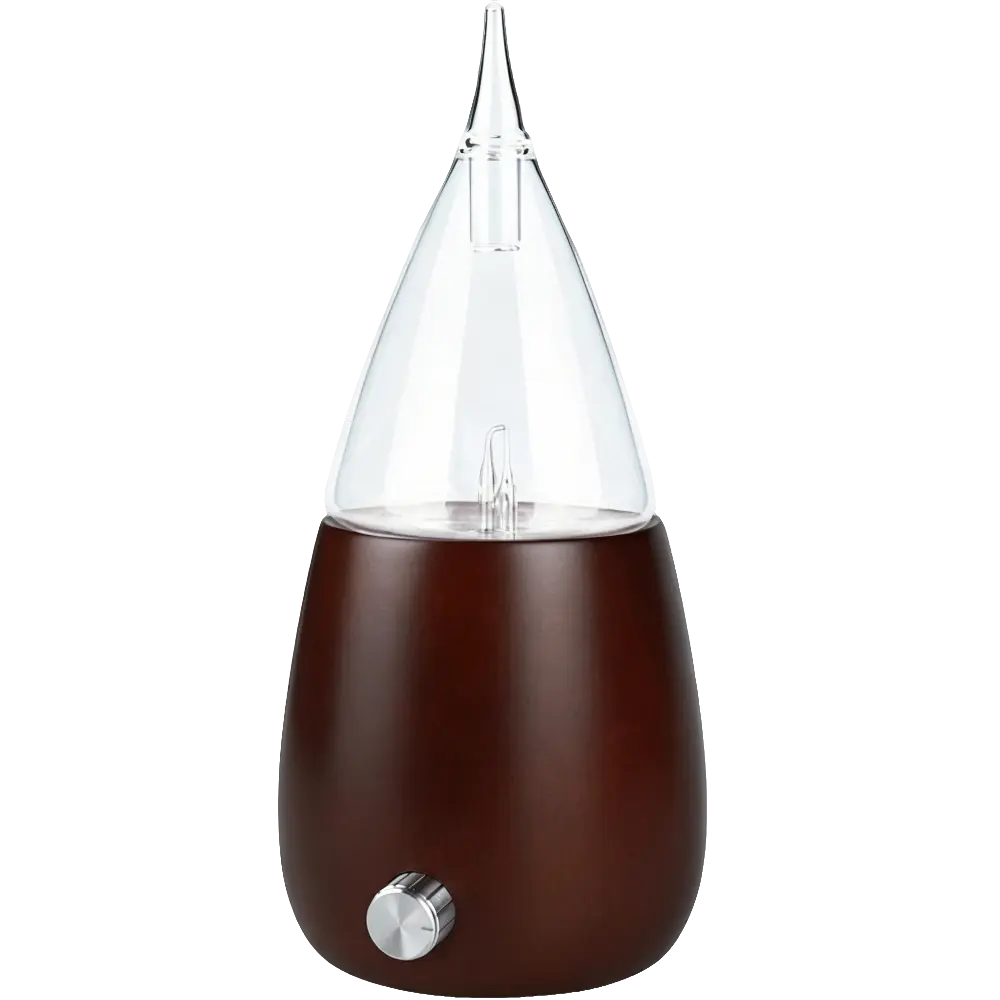 Green-Life traditional style wood and glass nebulizing aroma diffuser GF25EW33E27 designed for classic fragrance collections