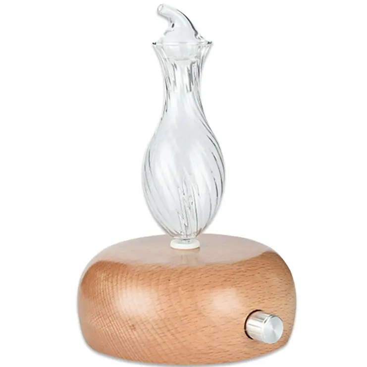 Green-Life traditional style wood and glass nebulizing aroma diffuser GF25EW38E27 designed for classic fragrance collections