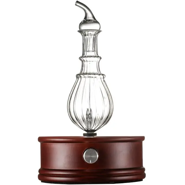 Green-Life traditional style wood and glass nebulizing aroma diffuser GF25EW40E27 designed for classic fragrance collections