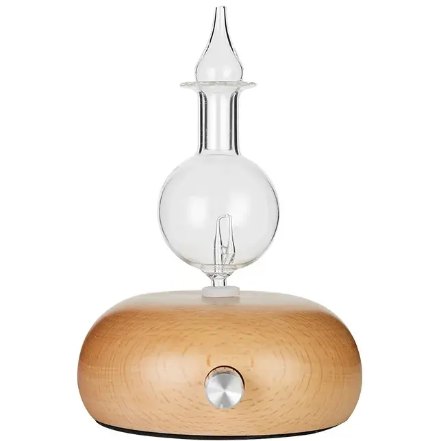 Green-Life traditional style wood and glass nebulizing aroma diffuser GF25EW44E27 designed for classic fragrance collections