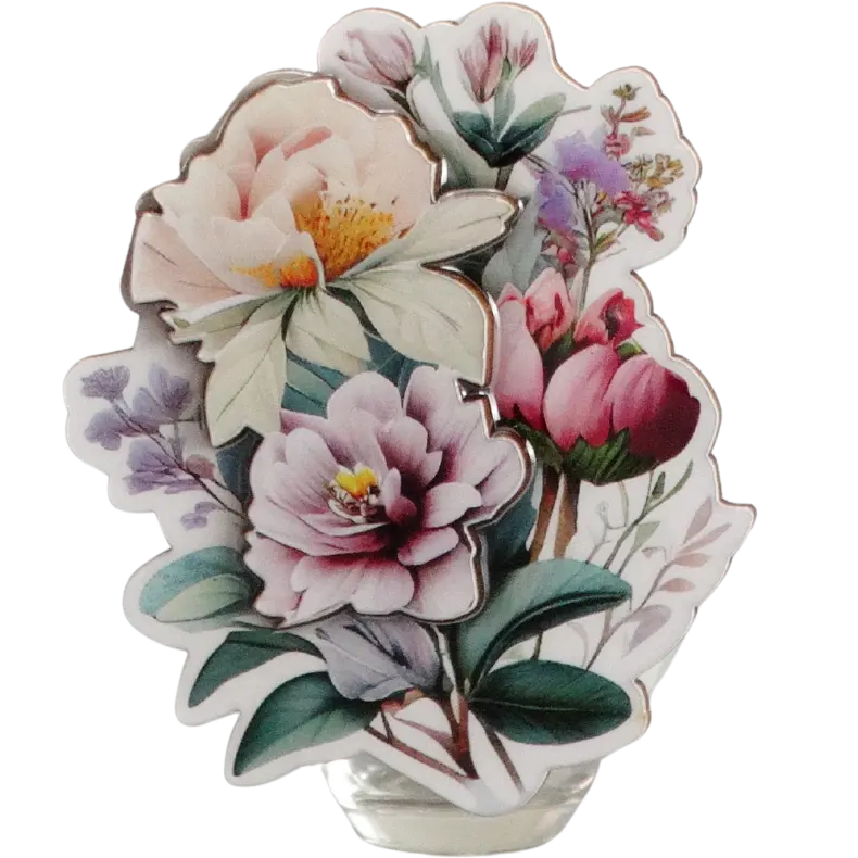 Green-Life MDF plug-in air freshener GL24EP340 with epoxy dome printed ornament panel designed for customized fragrance souvenirs and branded scent products.
