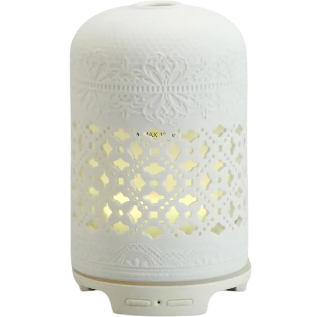 Green-Life ceramic ultrasonic diffuser GF23EA290 in Valentine themed styling, developed for seasonal fragrance gifts, promotional product programs, and themed retail launches.