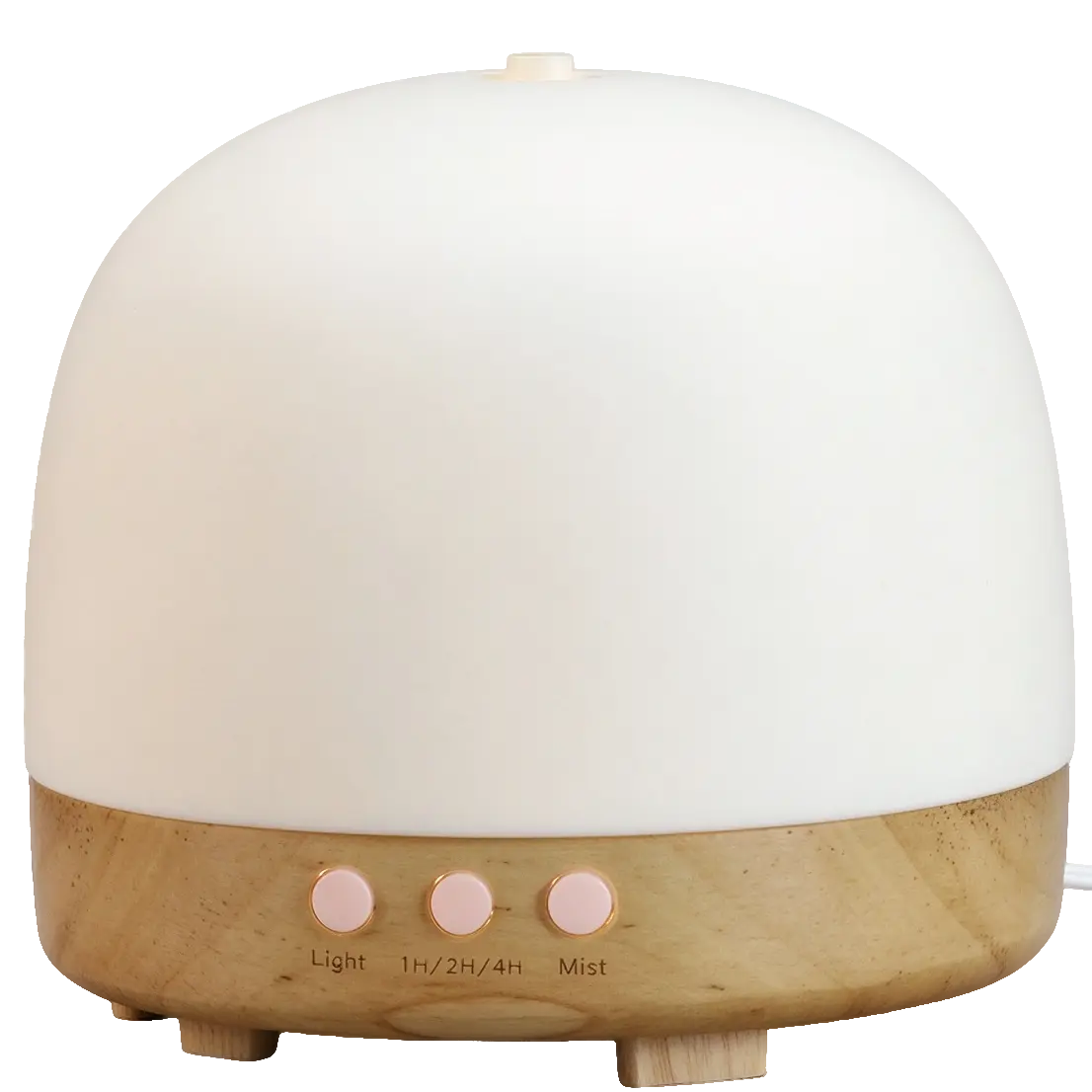 Green-Life ceramic ultrasonic diffuser GF24EA0914E41 with wooden base in a simple modern style, suitable for minimalist home fragrance brands, OEM diffuser programs, and contemporary retail collections.
