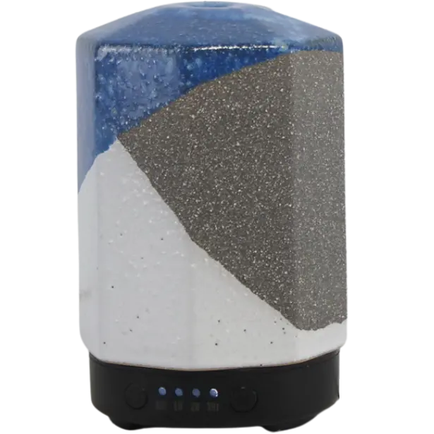 Green-Life ceramic ultrasonic diffuser GF24EA123C80 with artistic glaze texture, suitable for premium home fragrance collections, boutique retail programs, and design led diffuser sourcing.