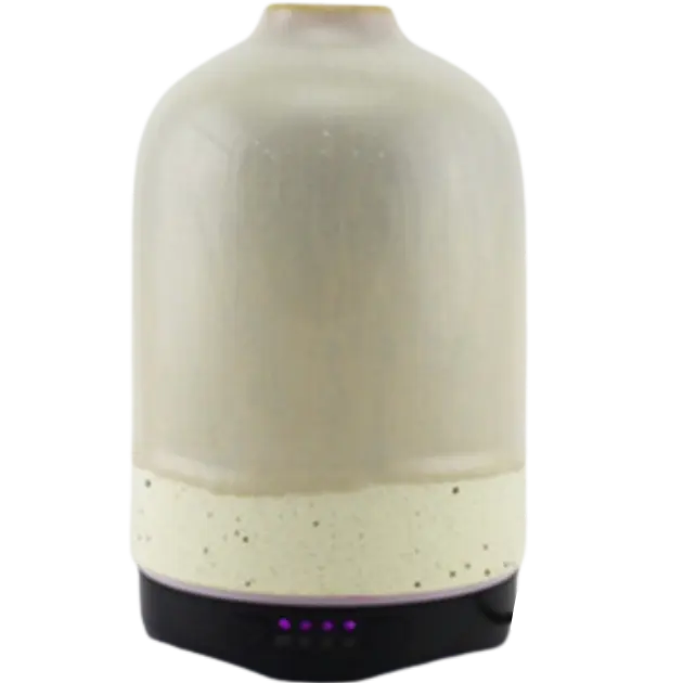 Green-Life ceramic ultrasonic diffuser GF24EA126C80 with artistic glaze texture, suitable for premium home fragrance collections, boutique retail programs, and design led diffuser sourcing.