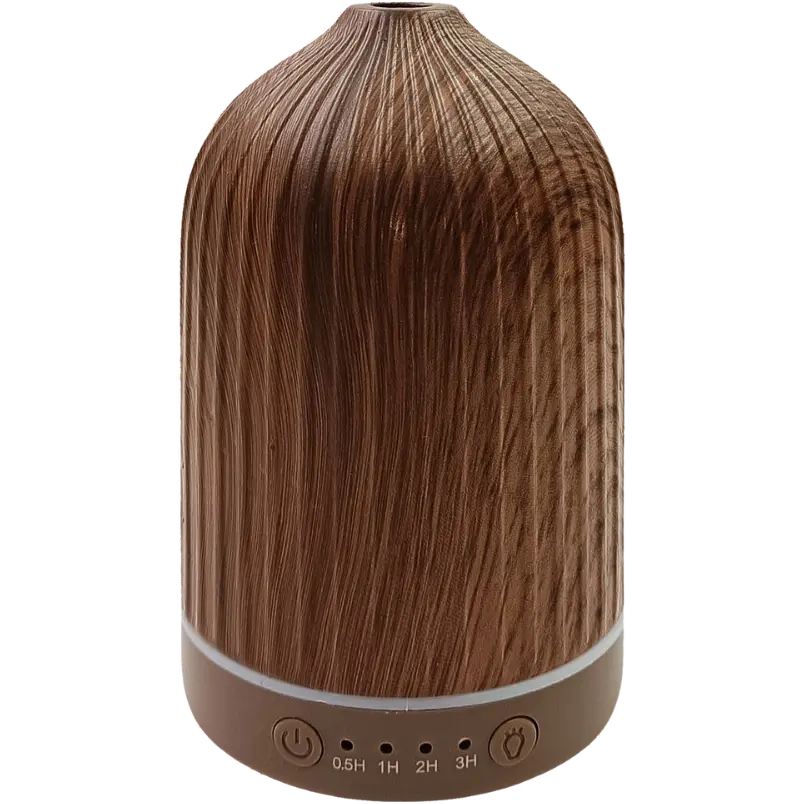 Green-Life ceramic ultrasonic diffuser GF24EA142C25 with water transfer printing finish, designed for buyers who need wood look styling, production flexibility, and scalable OEM diffuser programs.