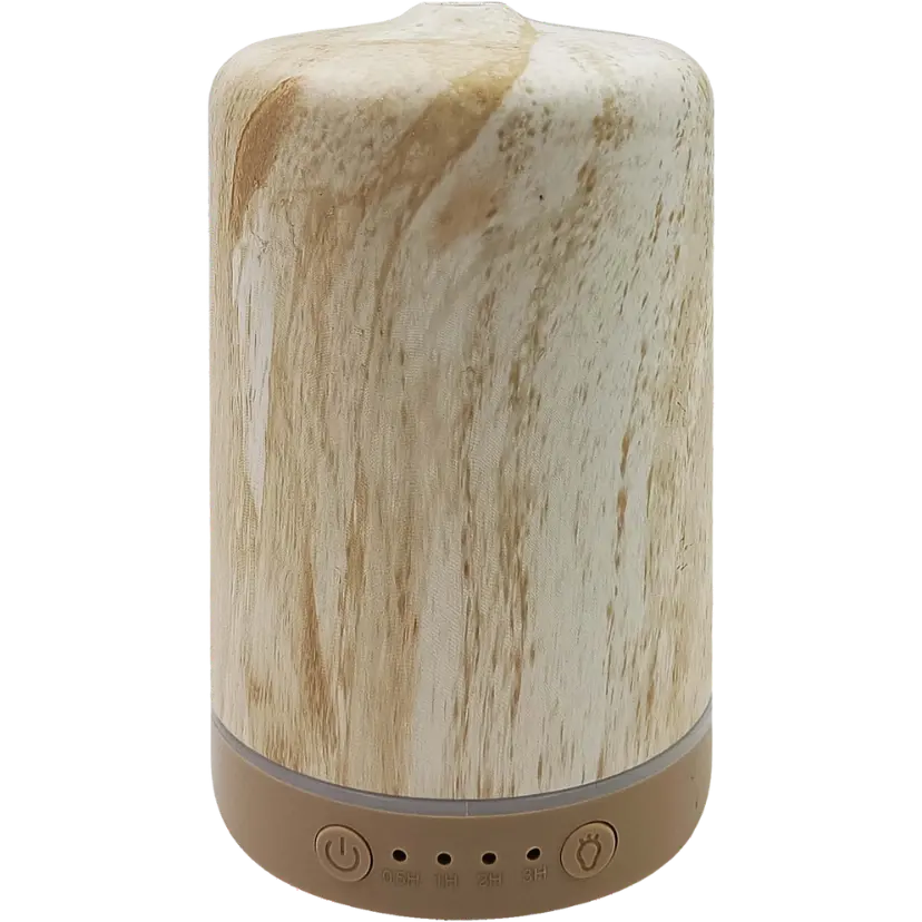 Green-Life ceramic ultrasonic diffuser GF24EA144C25 with water transfer printing finish, designed for buyers who need wood look styling, production flexibility, and scalable OEM diffuser programs.