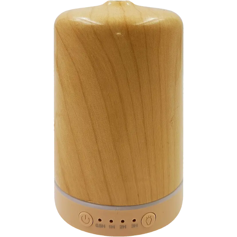 Green-Life ceramic ultrasonic diffuser GF24EA147C25 with water transfer printing finish, designed for buyers who need wood look styling, production flexibility, and scalable OEM diffuser programs.