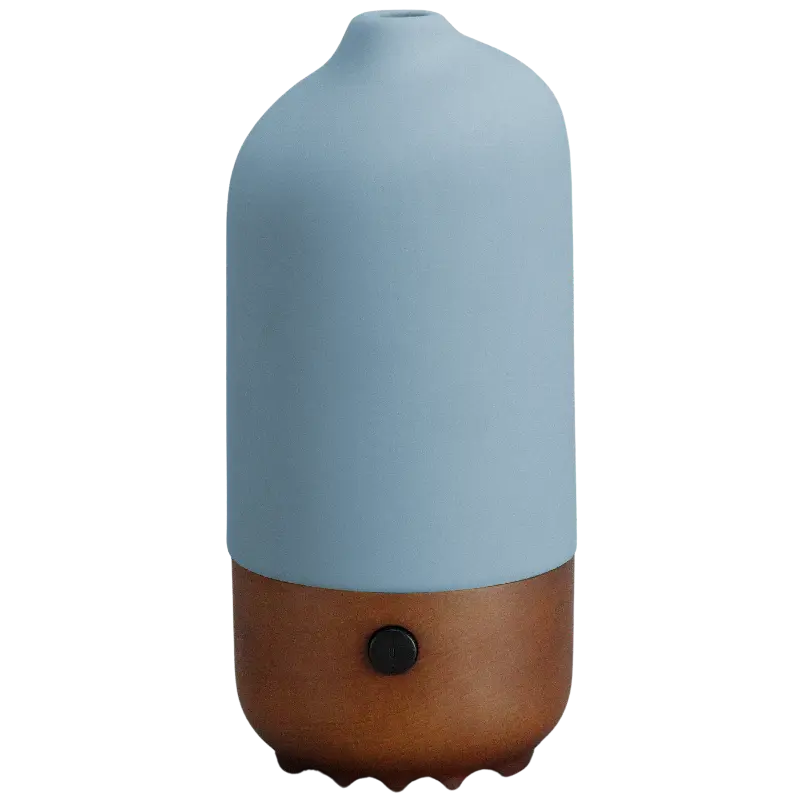 Green-Life ceramic ultrasonic diffuser GF24EA604E11 with rubber painted finish, designed for brands that need soft matte surface effects in modern private label aroma diffuser lines.