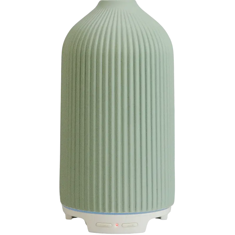 Green-Life ceramic ultrasonic diffuser GF24EA847 with color glaze surface, suited for home fragrance buyers, lifestyle brands, and wholesalers looking for vivid ceramic diffuser collections.