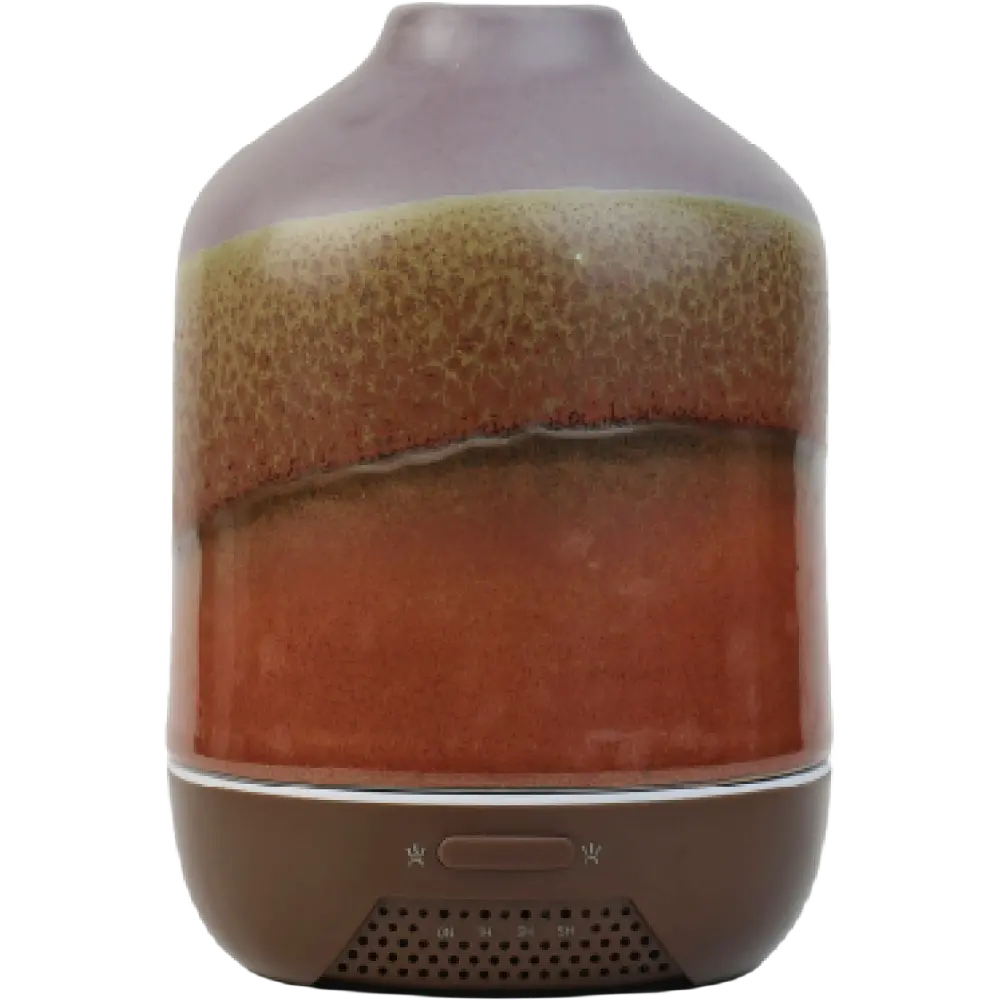 Green-Life ceramic ultrasonic diffuser GF25EA165C with artistic glaze texture, suitable for premium home fragrance collections, boutique retail programs, and design led diffuser sourcing.