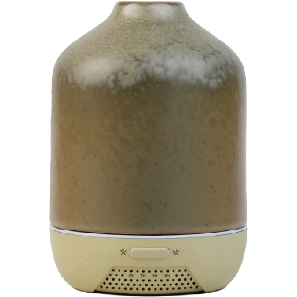 Green-Life ceramic ultrasonic diffuser GF25EA165D with artistic glaze texture, suitable for premium home fragrance collections, boutique retail programs, and design led diffuser sourcing.