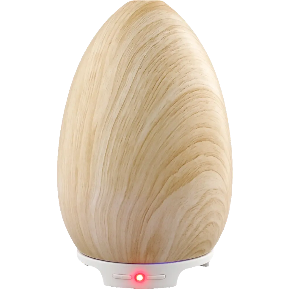 Green-Life ceramic ultrasonic diffuser GLC165348 with water transfer printing finish, designed for buyers who need wood look styling, production flexibility, and scalable OEM diffuser programs.
