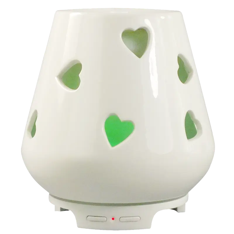 Green-Life ceramic ultrasonic diffuser GLC165357 in Valentine themed styling, developed for seasonal fragrance gifts, promotional product programs, and themed retail launches.