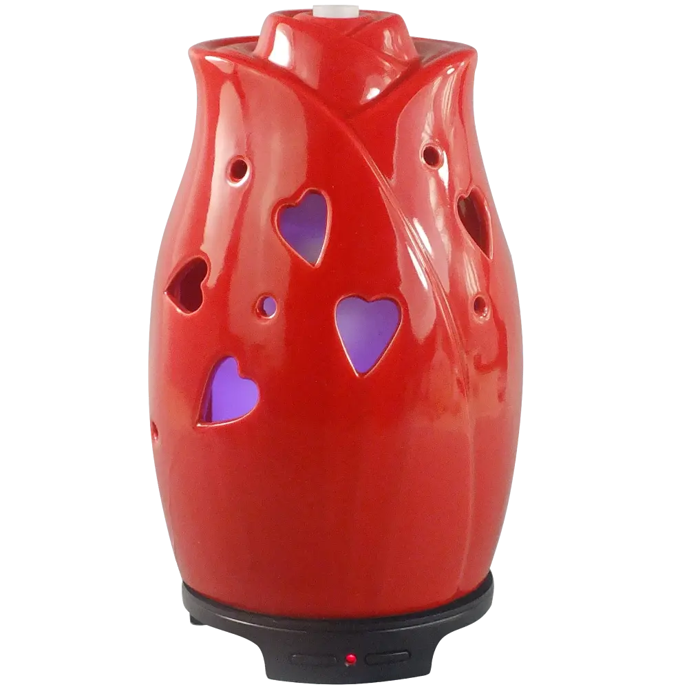 Green-Life ceramic ultrasonic diffuser GLE176111M in Valentine themed styling, developed for seasonal fragrance gifts, promotional product programs, and themed retail launches.
