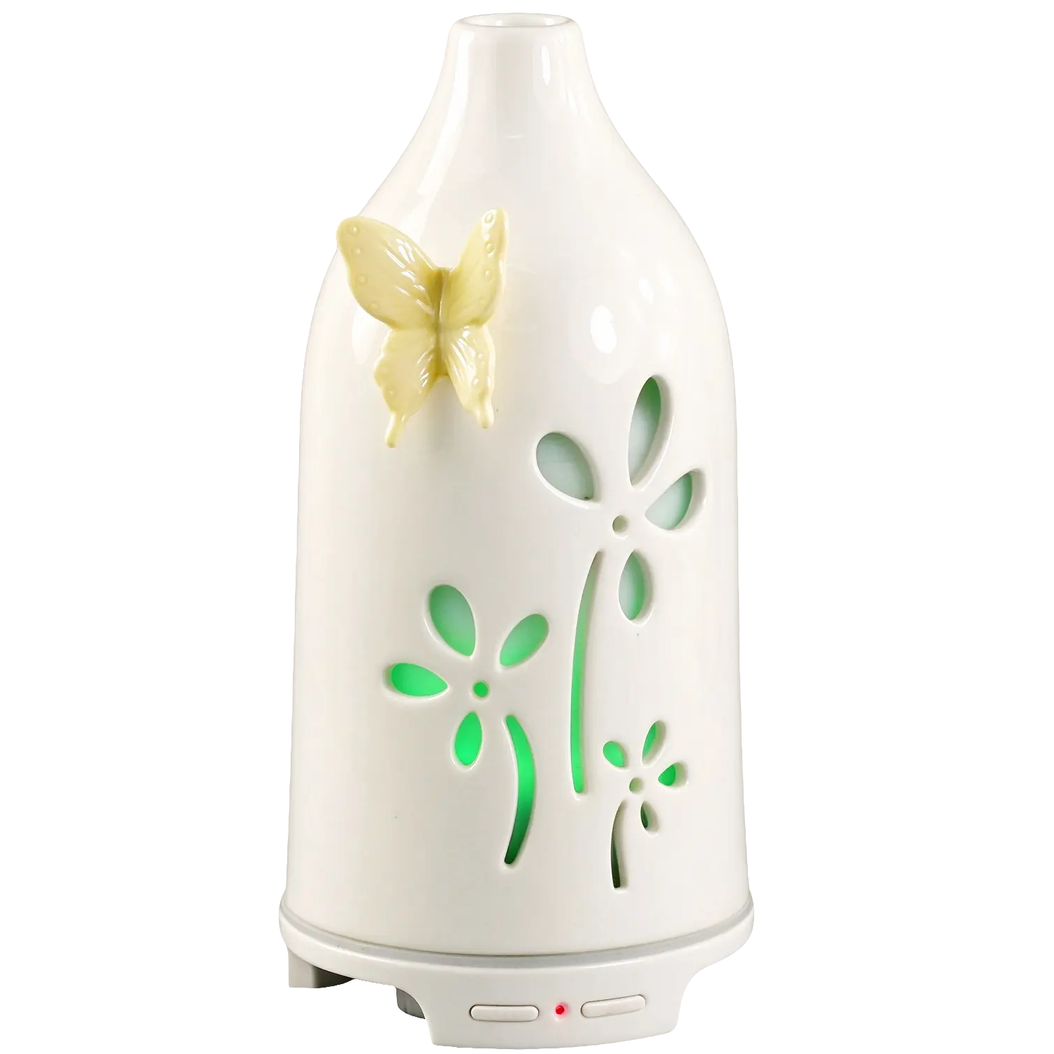 Green-Life ceramic ultrasonic diffuser GLE176122M with nature inspired accents, developed for fragrance brands and importers seeking fresh botanical design directions in ultrasonic diffuser ranges.