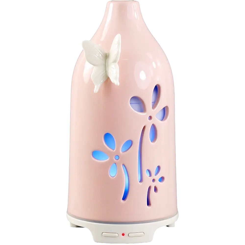 Green-Life ceramic ultrasonic diffuser GLE176123M with nature inspired accents, developed for fragrance brands and importers seeking fresh botanical design directions in ultrasonic diffuser ranges.