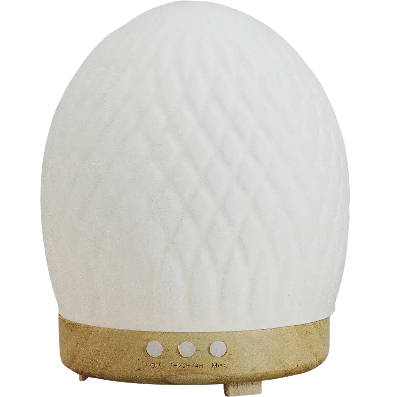 Green-Life simple modern glass ultrasonic diffuser GF24EA0902E41 featuring clean design and soft lighting, suitable for contemporary aromatherapy product ranges.
