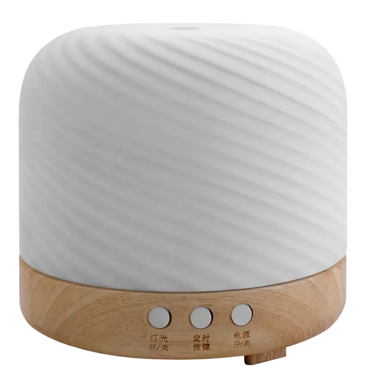 Green-Life simple modern glass ultrasonic diffuser GF24EA0923E41 featuring clean design and soft lighting, suitable for contemporary aromatherapy product ranges.